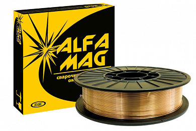 Проволока сварочная омедненная Alfa Mag SG-2  (ф1,0мм; 5кг) 